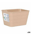 Jewelry box Versa Cream Wood Mirror MDF Wood 10 x 6 x 14,7 cm