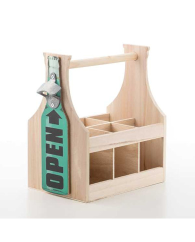Free-standing wine rack Wagon Trend Wood 6 bottles