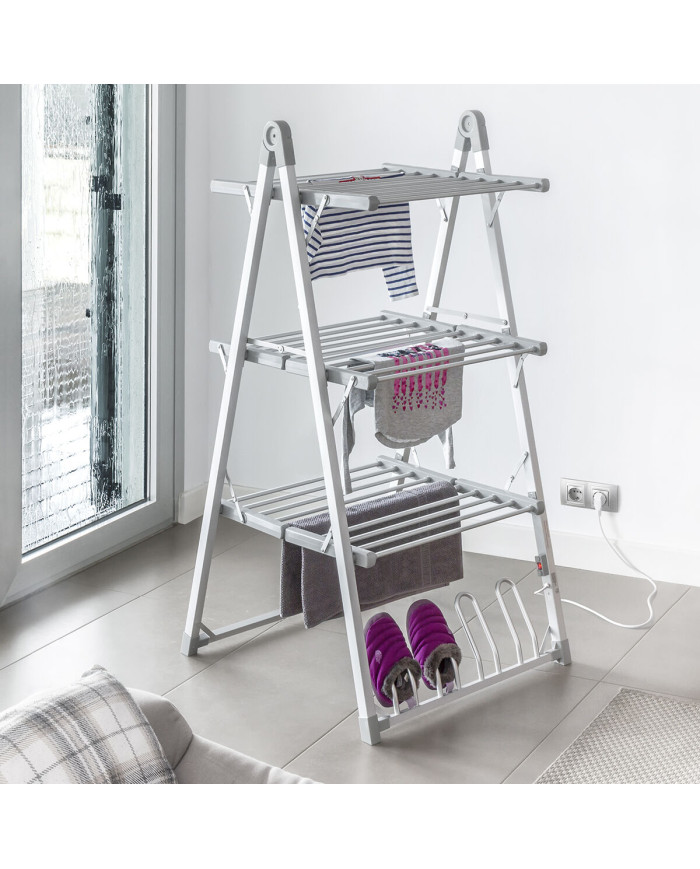 Folding Electric Clothesline Verayer InnovaGoods 30 Bars