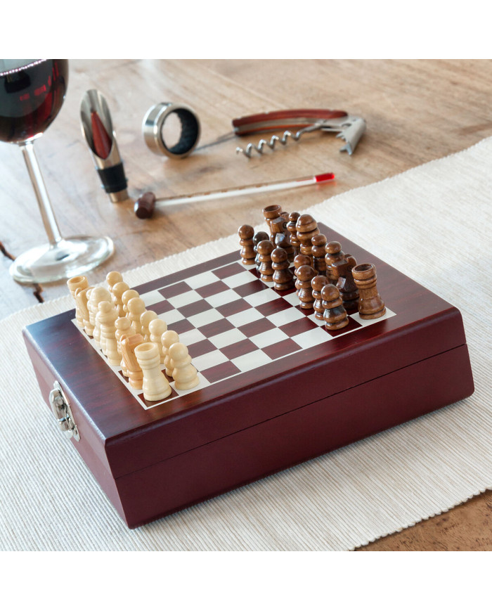 Chess Wine Set InnovaGoods 37 Pieces
