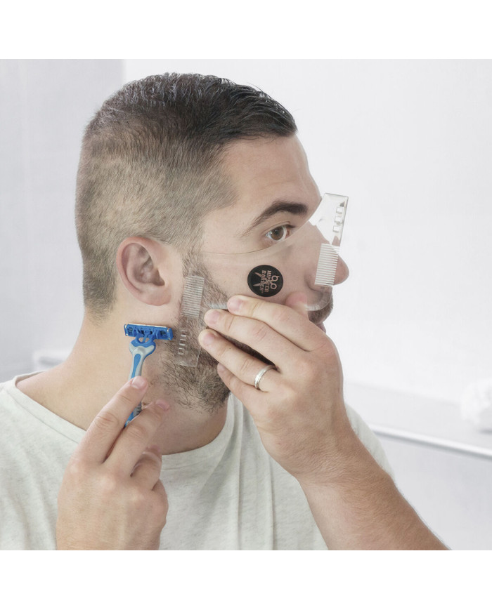 Hipster Barber Beard Template for Shaving InnovaGoods