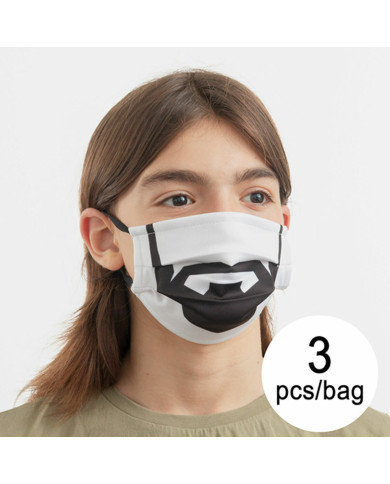Hygienic Reusable Fabric Mask Beard Luanvi Size M Pack of 3 units