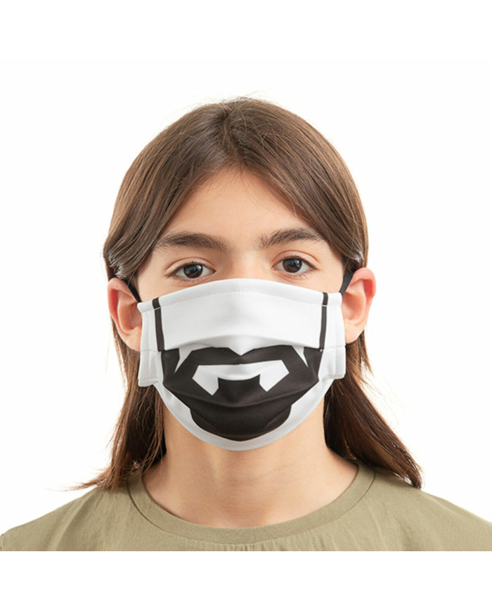 Hygienic Reusable Fabric Mask Beard Luanvi Size M Pack of 3 units