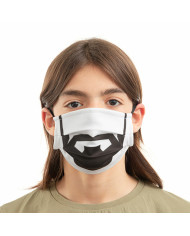 Hygienic Reusable Fabric Mask Beard Luanvi Size M Pack of 3 units