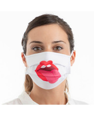 Hygienic Reusable Fabric Mask Tongue Luanvi Size M Pack of 3 units