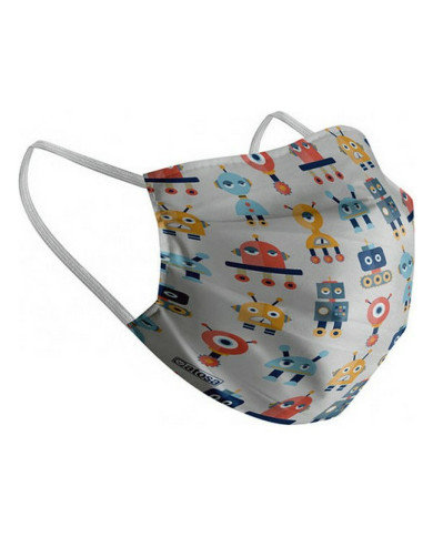 Hygienic Reusable Fabric Mask Children's Robot