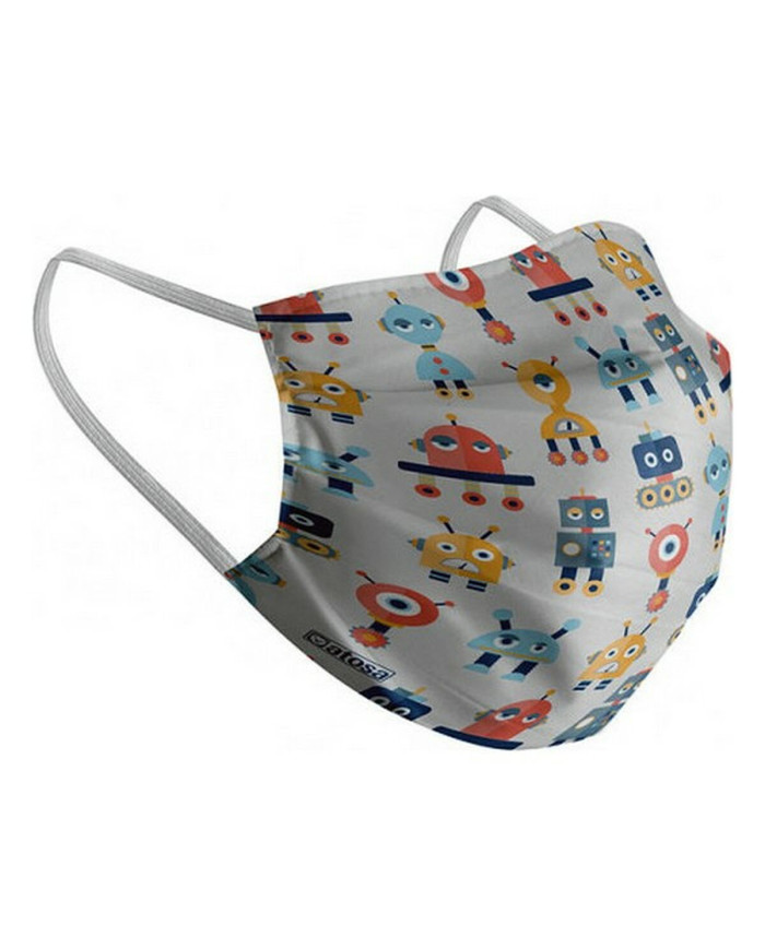 Hygienic Reusable Fabric Mask Children's Robot
