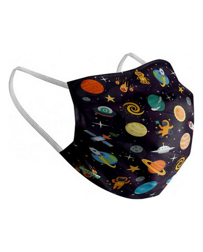 Hygienic Reusable Fabric Mask Space Children's