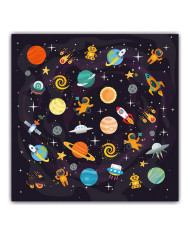 Hygienic Reusable Fabric Mask Space Children's