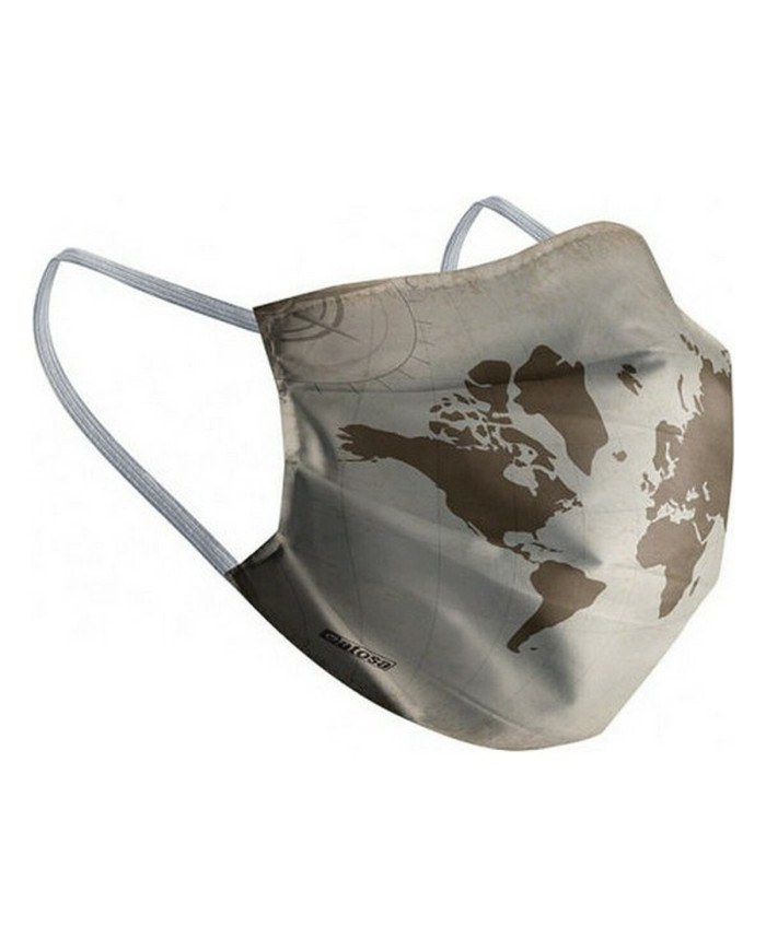 Hygienic Reusable Fabric Mask Maps Children's