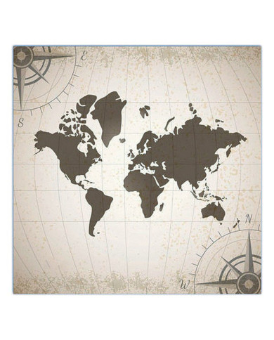 Hygienic Reusable Fabric Mask Maps Children's