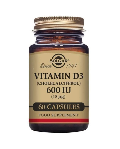Vitamin D3 (Cholecalciferol) Solgar 600 iu 60 Capsules