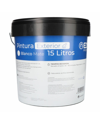 Paint EDM 25405 15 L White Inside/Exterior