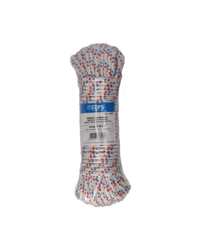 Braided rope EDM 87847 Tricolour Nylon 25 m