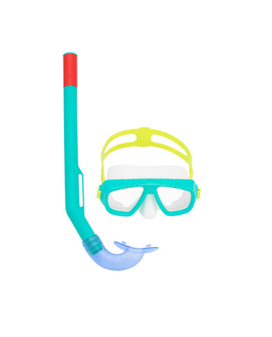 Snorkel Goggles and Tube for Children Bestway Blue Turquoise
