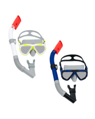 Snorkel Goggles and Tube Bestway White Dark blue Adult (1 Unit)