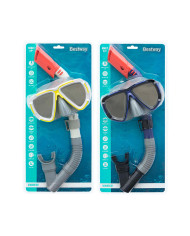Snorkel Goggles and Tube Bestway White Dark blue Adult (1 Unit)