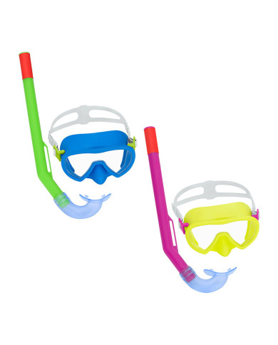 Snorkel Goggles and Tube for Children Bestway Yellow (1 Unit)