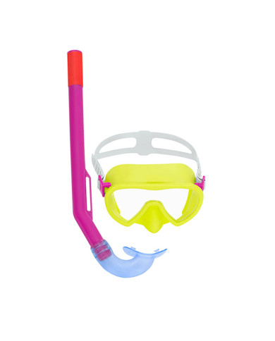 Snorkel Goggles and Tube for Children Bestway Yellow (1 Unit)