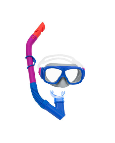 Snorkel Goggles and Tube for Children Bestway Blue Orange (1 Unit)