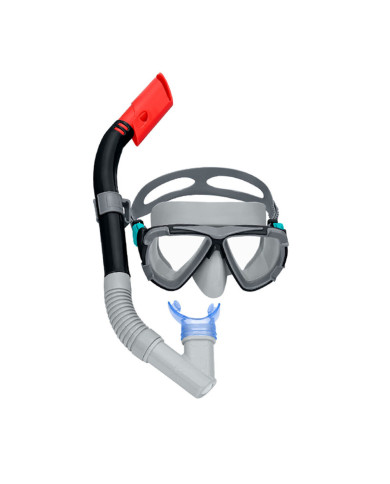 Snorkel Goggles and Tube Bestway Black Pink Adult (1 Unit)