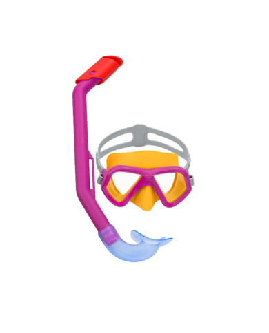 Snorkel Goggles and Tube for Children Bestway Blue Fuchsia (1 Unit)