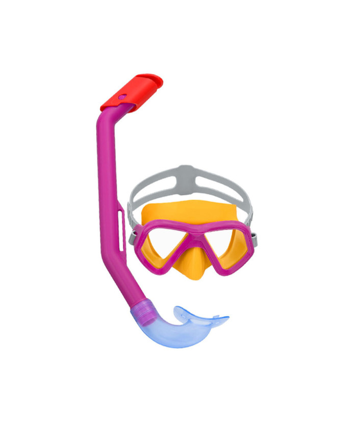 Snorkel Goggles and Tube for Children Bestway Blue Fuchsia (1 Unit)