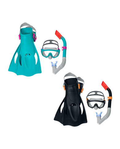 Diving Goggles with Snorkle and Fins Bestway 41-46 Adult (1 Unit)