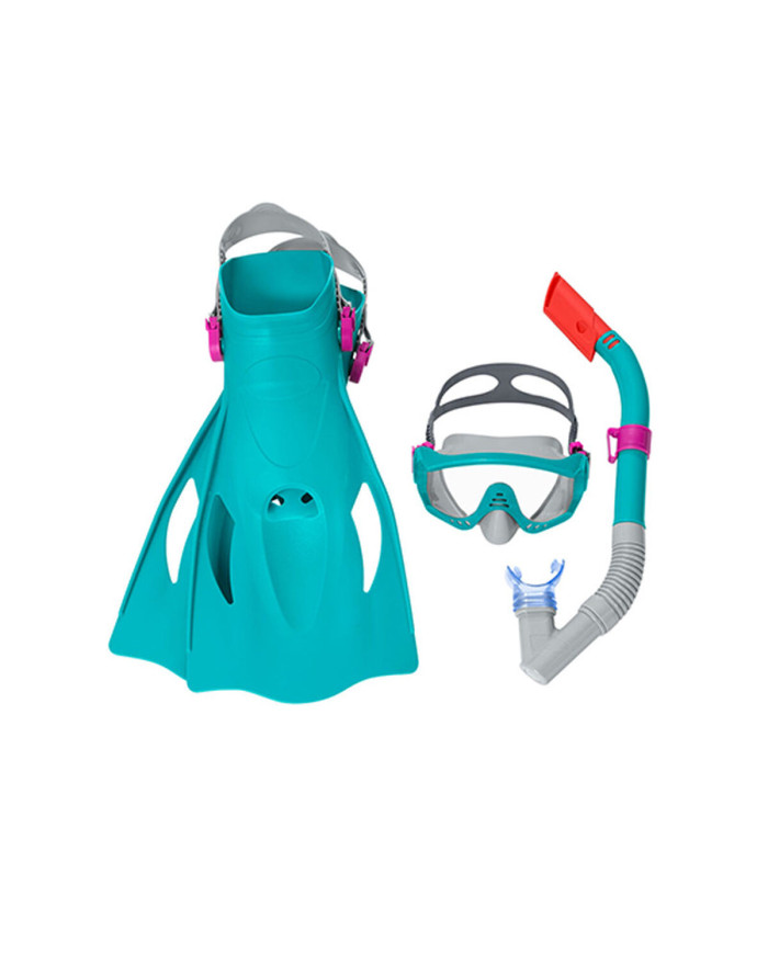 Diving Goggles with Snorkle and Fins Bestway 41-46 Adult (1 Unit)