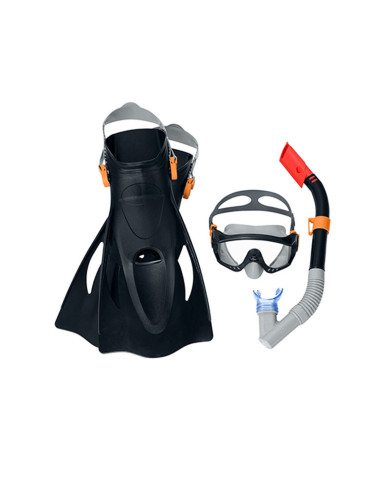 Diving Goggles with Snorkle and Fins Bestway 41-46 Adult (1 Unit)