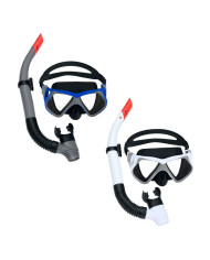 Snorkel Goggles and Tube Bestway White Grey Adult (1 Unit)
