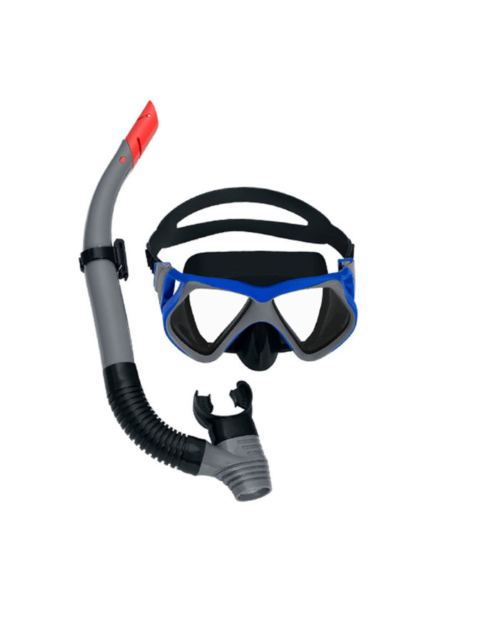 Snorkel Goggles and Tube Bestway White Grey Adult (1 Unit)