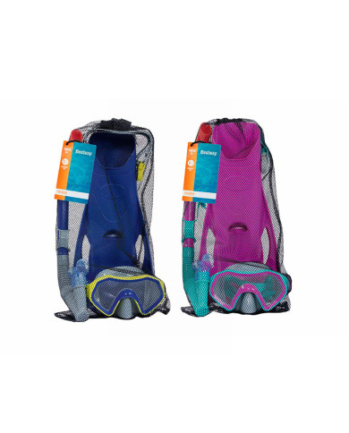 Diving Goggles with Snorkle and Fins Bestway 37-41