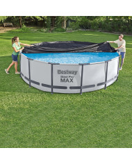 Swimming Pool Cover Bestway Black Ø 370 cm