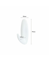 Hook for hanging up 3M 1,3 kg White Metal Plastic (2 Units)