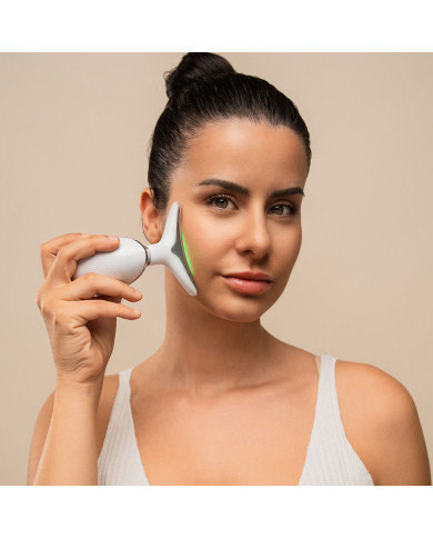 Electric Facial Firming Massager for Face and Neck with LED, EMS, and Heat Selora InnovaGoods