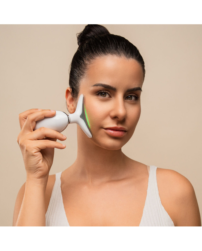 Electric Facial Firming Massager for Face and Neck with LED, EMS, and Heat Selora InnovaGoods