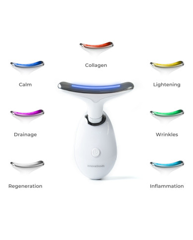 Electric Facial Firming Massager for Face and Neck with LED, EMS, and Heat Selora InnovaGoods