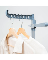Foldable Vertical Extendable Clothes Drying Rack with Wheels Dolver XL InnovaGoods 30 Bars