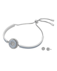 Bracelet and Earrings Set Michael Kors Fashion Silver