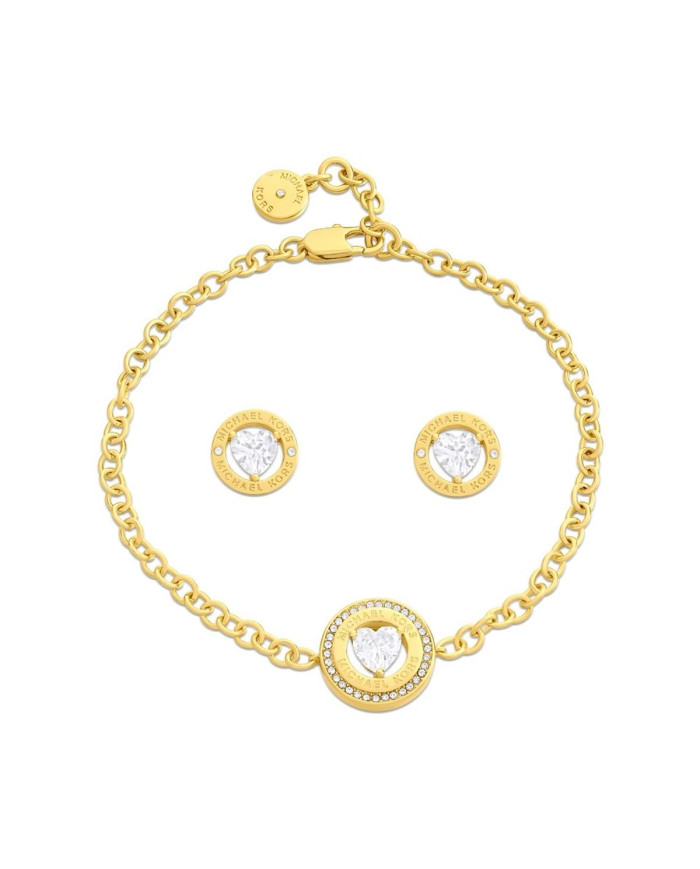 Bracelet and Earrings Set Michael Kors Fashion Golden