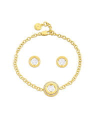 Bracelet and Earrings Set Michael Kors Fashion Golden
