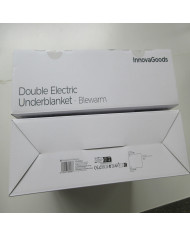 Double Electric Underblanket Blewarm InnovaGoods White 140 x 160 cm 60+60 W (Refurbished A)