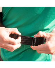 Waterfly Running Waist Bag 3.0 Black Unisex Lycra 1L with Reflectors & Headphone Output
