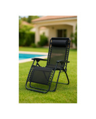 Folding Chair Marbueno Black 90 x 108 x 66 cm