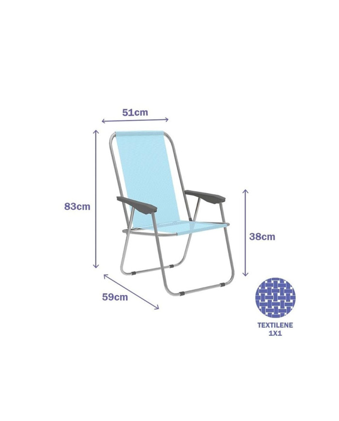 Folding Chair Marbueno Blue 59 x 83 x 51 cm