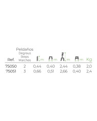 Folding Stool EDM 75050 Aluminium (Refurbished B)