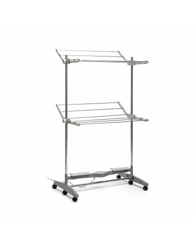 Foldable Electric Drying Rack with Natural Airflow Dryllon InnovaGoods 24 W 12 Bars Grey (Refurbished C)