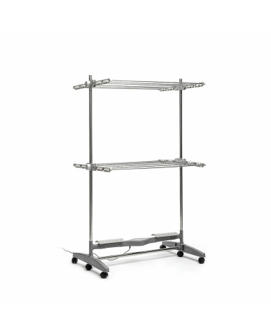 Foldable Electric Drying Rack with Natural Airflow Dryllon InnovaGoods 24 W 12 Bars Grey (Refurbished C)