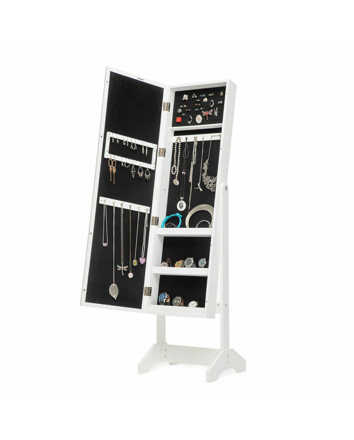 Standing Jewellery Mirror with LED Lights InnovaGoods White Wood Plastic (Refurbished A)